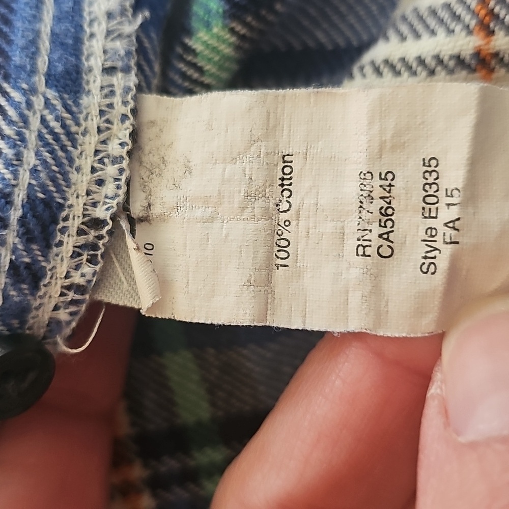 MADEWELL Plaid Button Up Size Medium - Picture 7 of 8